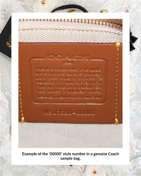 check coach bag serial number.